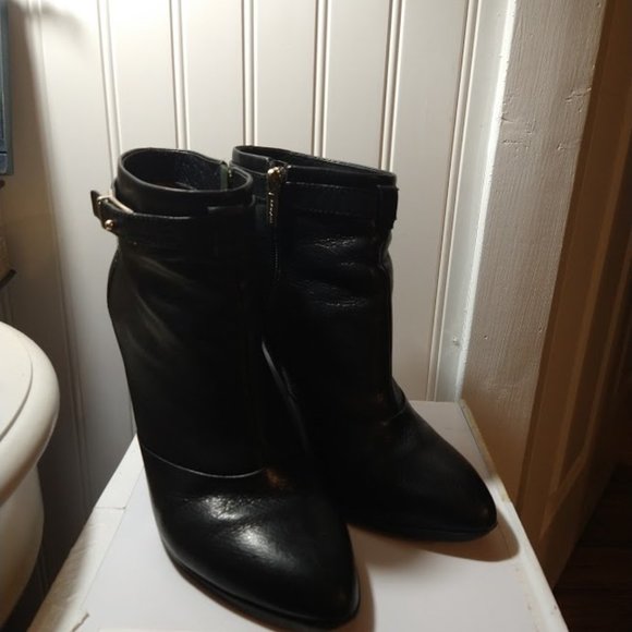 Coach Melody Black Leather Wedge Booty - Picture 8 of 10